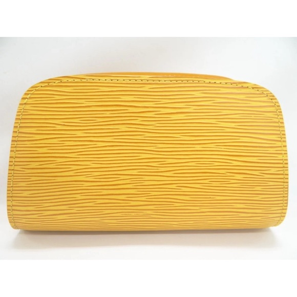 Like 🆕 Louis Vuitton Pouch Dauphine PM Epi Leather in Yellow - Preloved - Picture 9 of 16